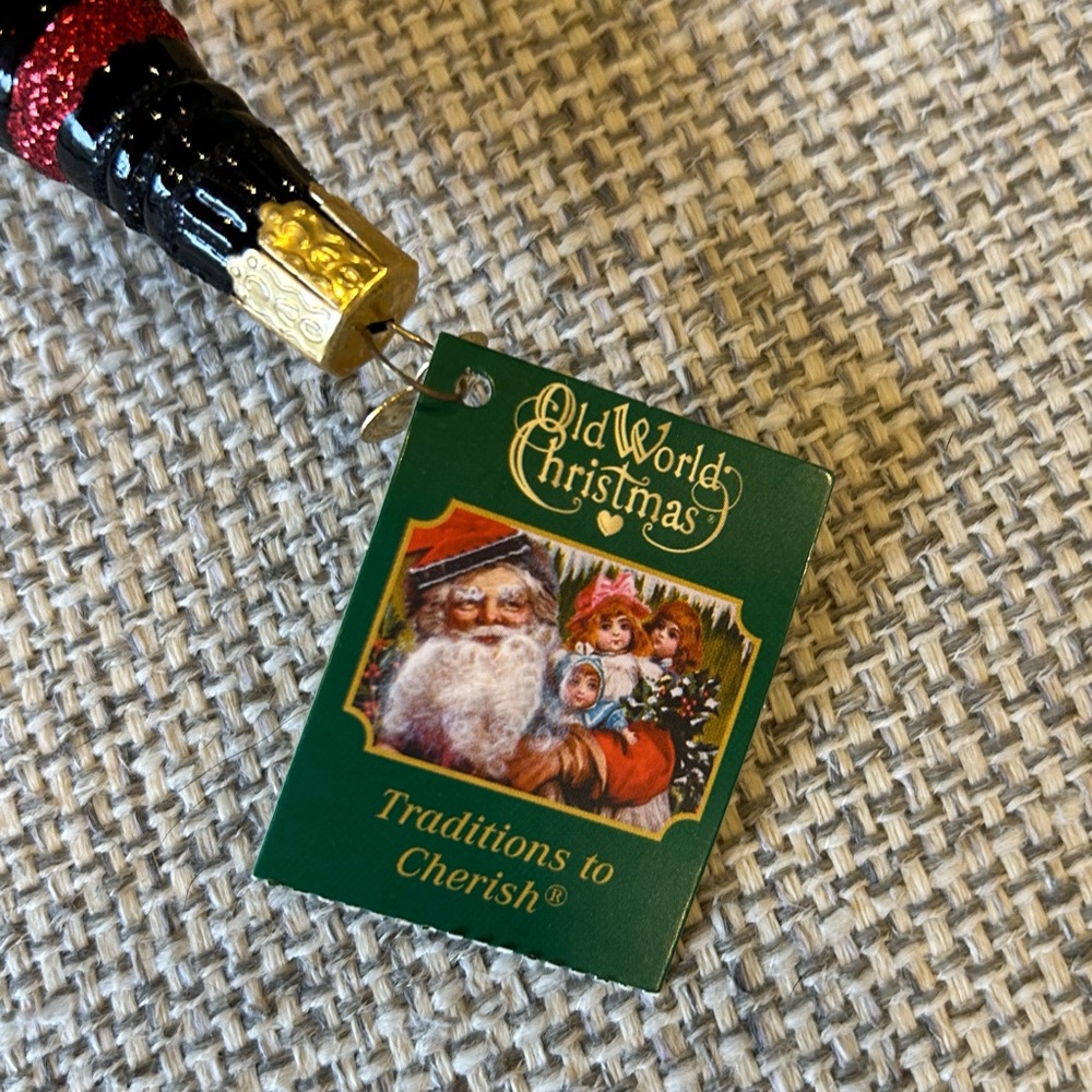 Old World Christmas Bourbon Whiskey Bottle Ornament NWT - Picture 4 of 6